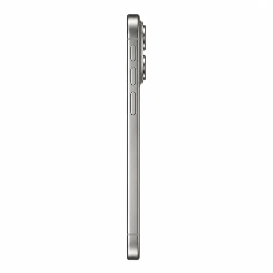 Side view of a phone on a white background